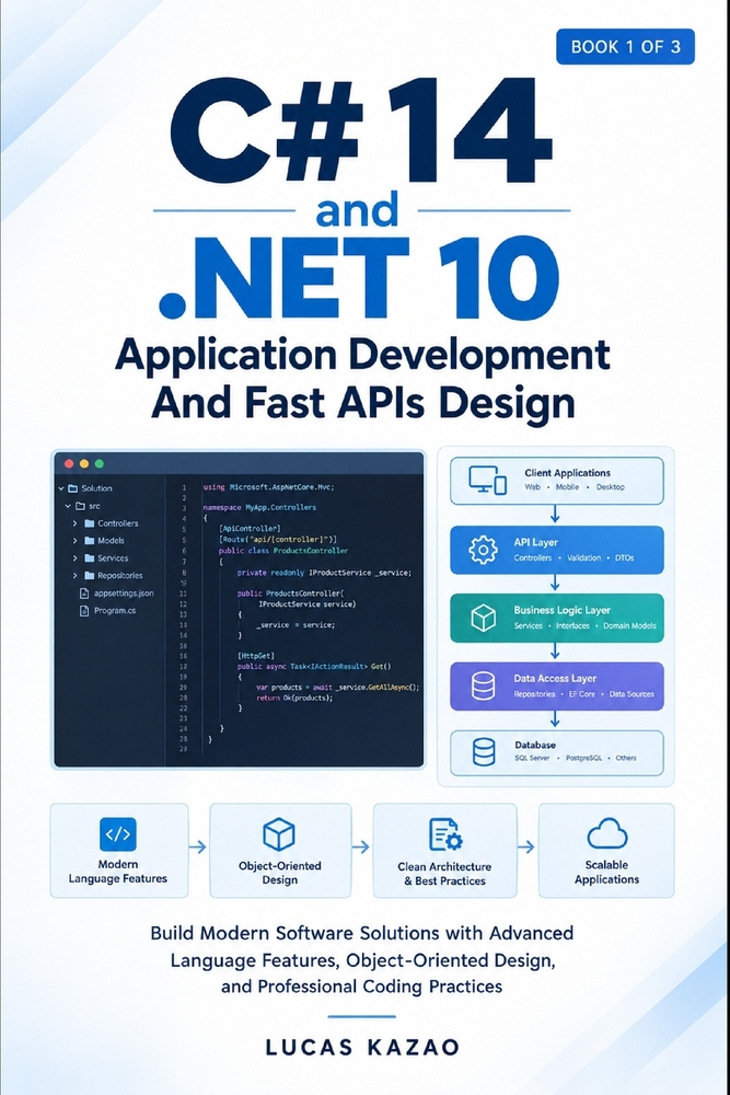 C# 14 and .NET 10 Application Development And Fast APIs Design: Build Modern Software Solutions with Advanced Language Features, Object-Oriented Desig cover