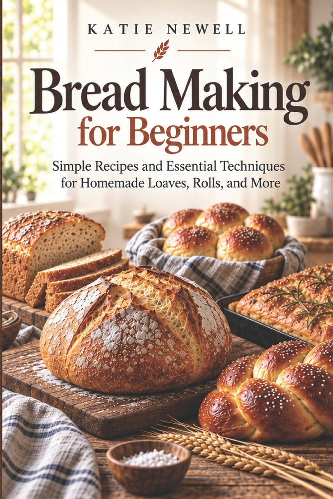 Bread Making for Beginners: Simple Recipes and Essential Techniques for Homemade Loaves, Rolls, and More cover