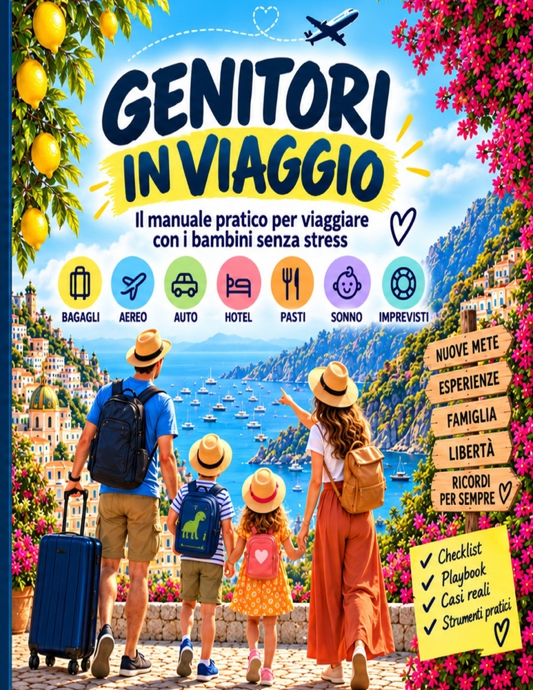 Genitori in Viaggio: Il manuale pratico per viaggiare con i bambini senza stress cover