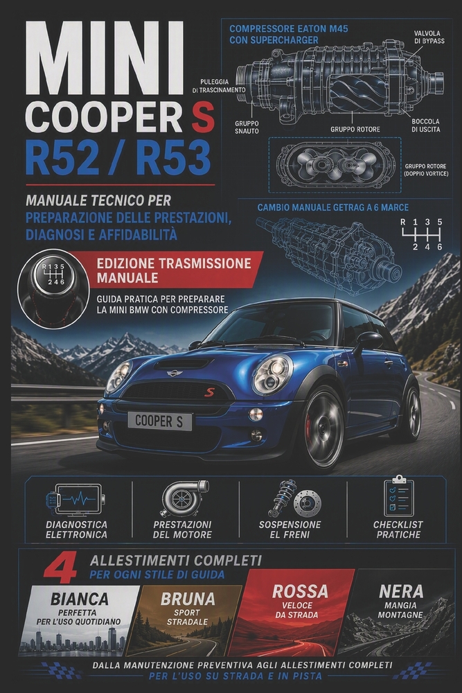 MINI Cooper S R52 / R53: Manuale tecnico per le elaborazioni, diagnosi e affidabilità cover