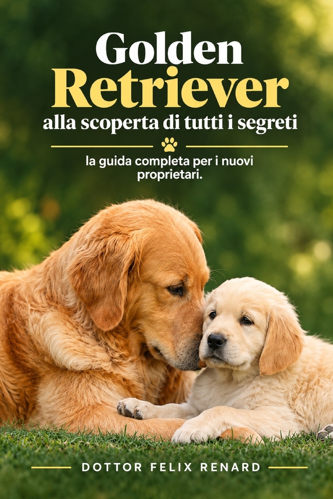 Golden Retriever alla scoperta di tutti i segreti: la guida completa per i nuovi proprietari. cover