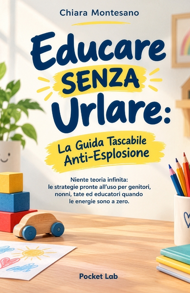 Educare Senza Urlare - La Guida Tascabile Anti-Esplosione: Niente teoria infinita. Le strategie pronte all'uso per genitori, nonni, tate ed educatori cover