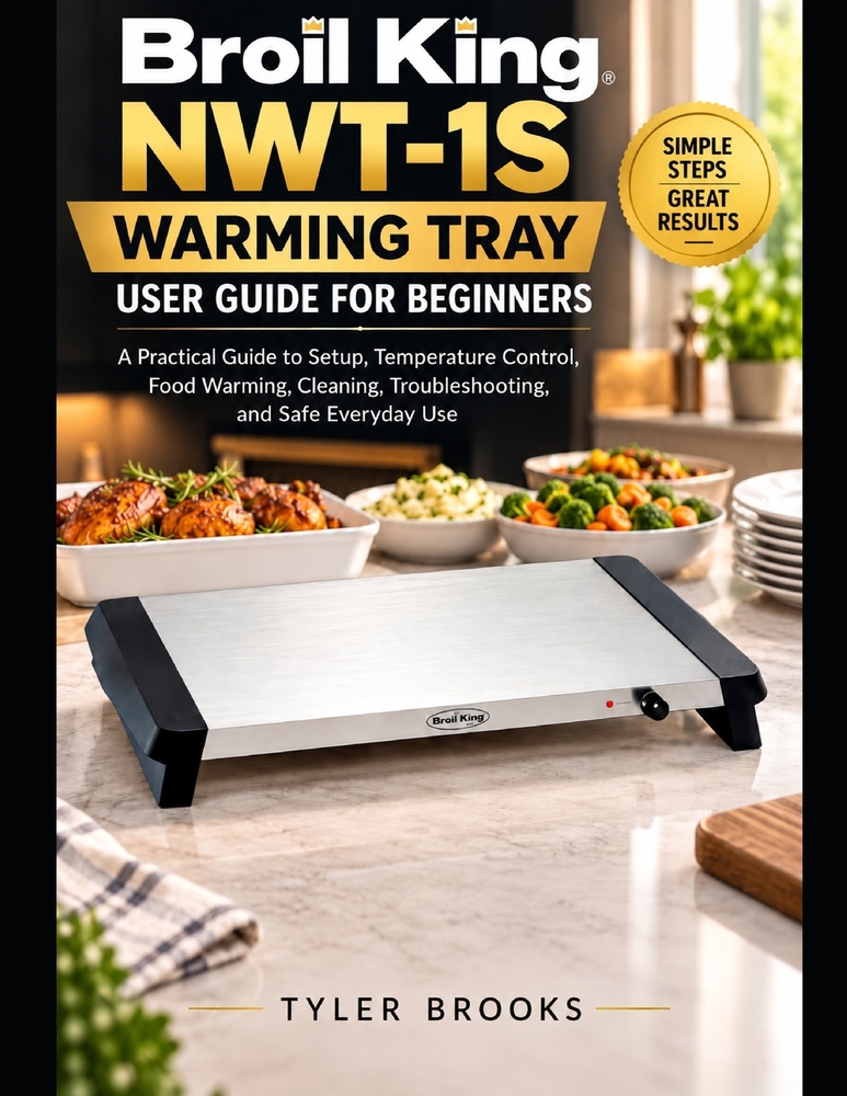 Broil King NWT-1S Warming Tray User Guide for Beginners: A Practical Guide to Setup, Temperature Control, Food Warming, Cleaning, Troubleshooting, and cover