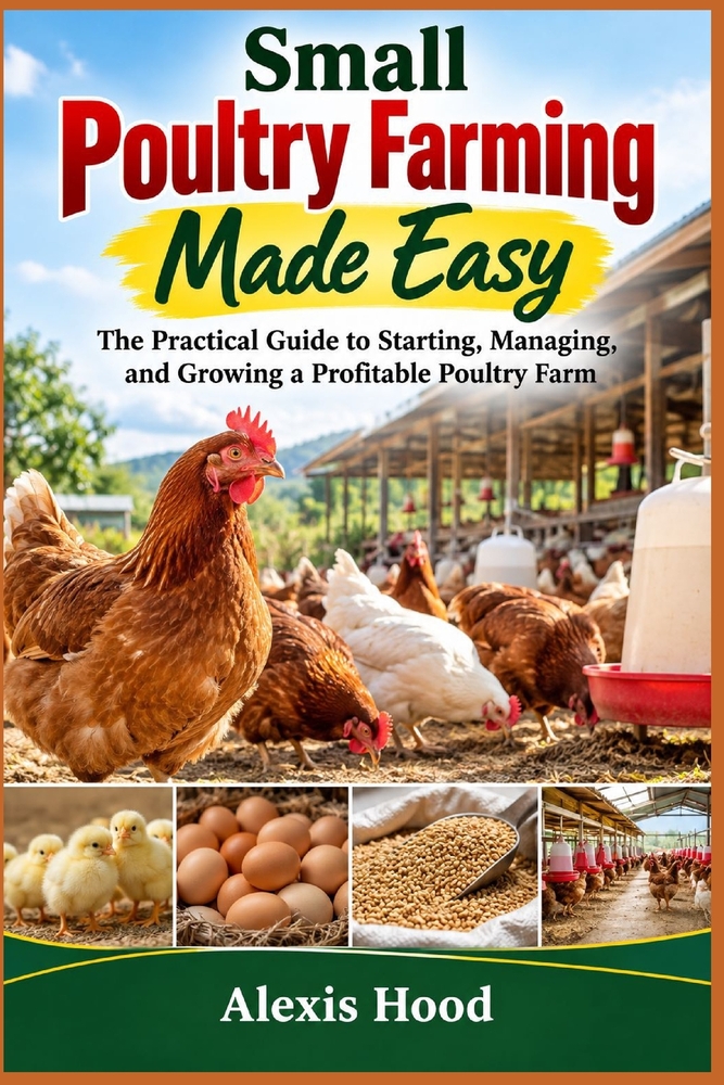 Small Poultry Farming Made Easy: The Practical Guide to Starting, Managing, and Growing a Profitable Poultry Farm cover