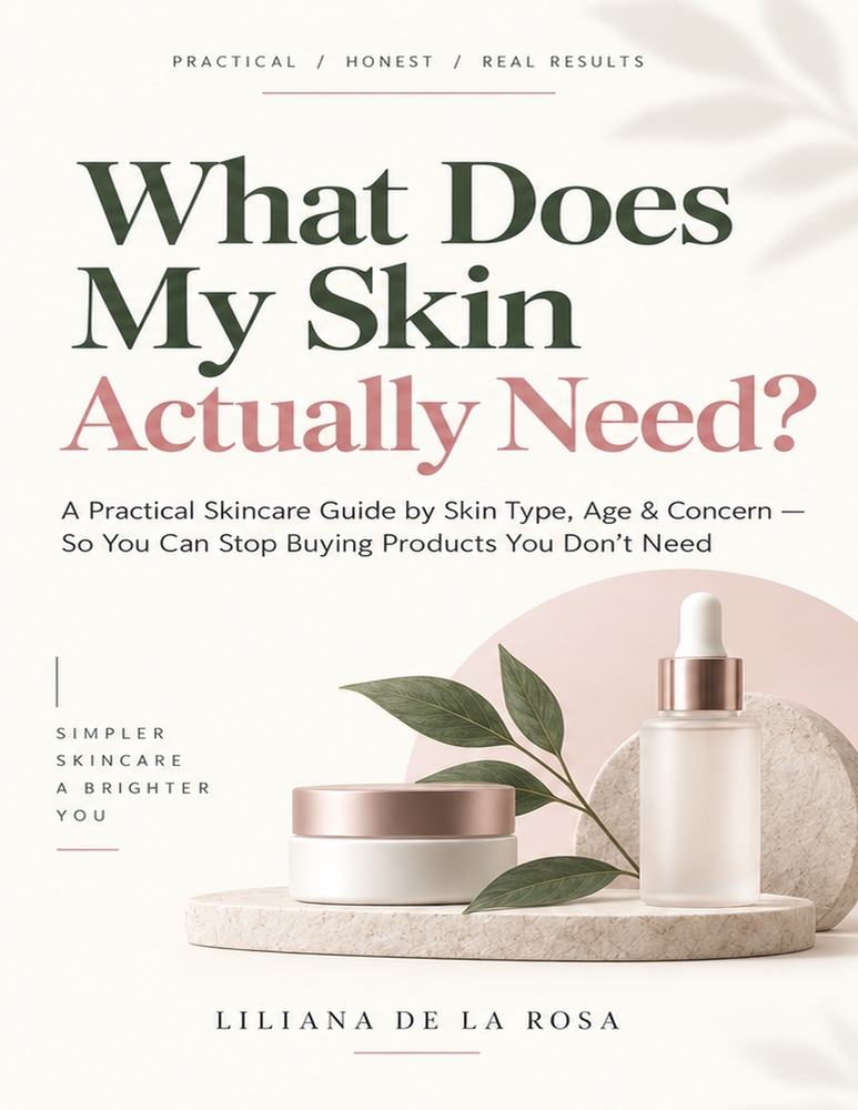 What Does My Skin Actually Need?: A Practical Skincare Guide by Skin Type, Age, and Concern - So You Can Stop Buying Products You Don't Need cover