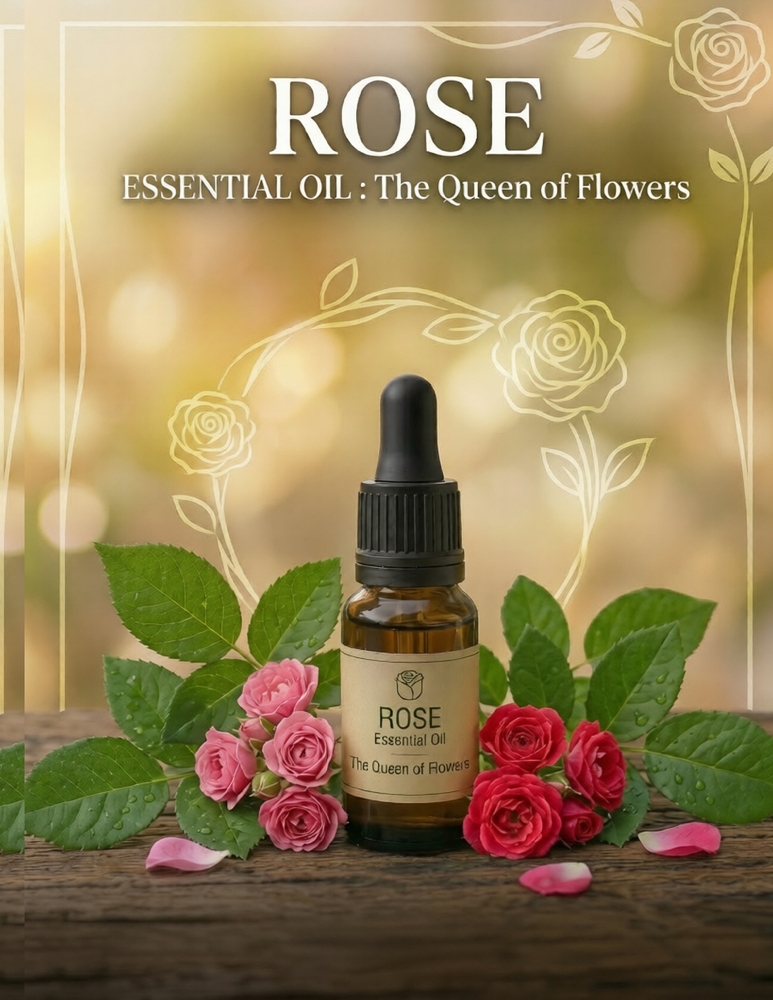 Rose Essential Oil: The Queen of Flowers cover