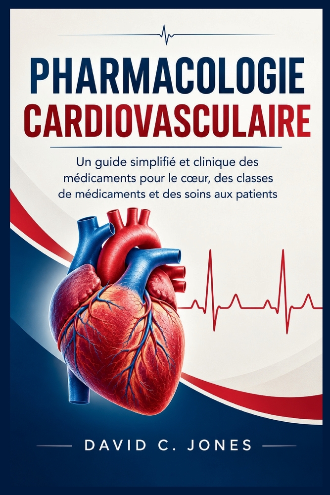 Pharmacologie Cardiovasculaire: Un guide simplifié et clinique des médicaments pour le coeur, des classes de médicaments et des soins aux patients cover