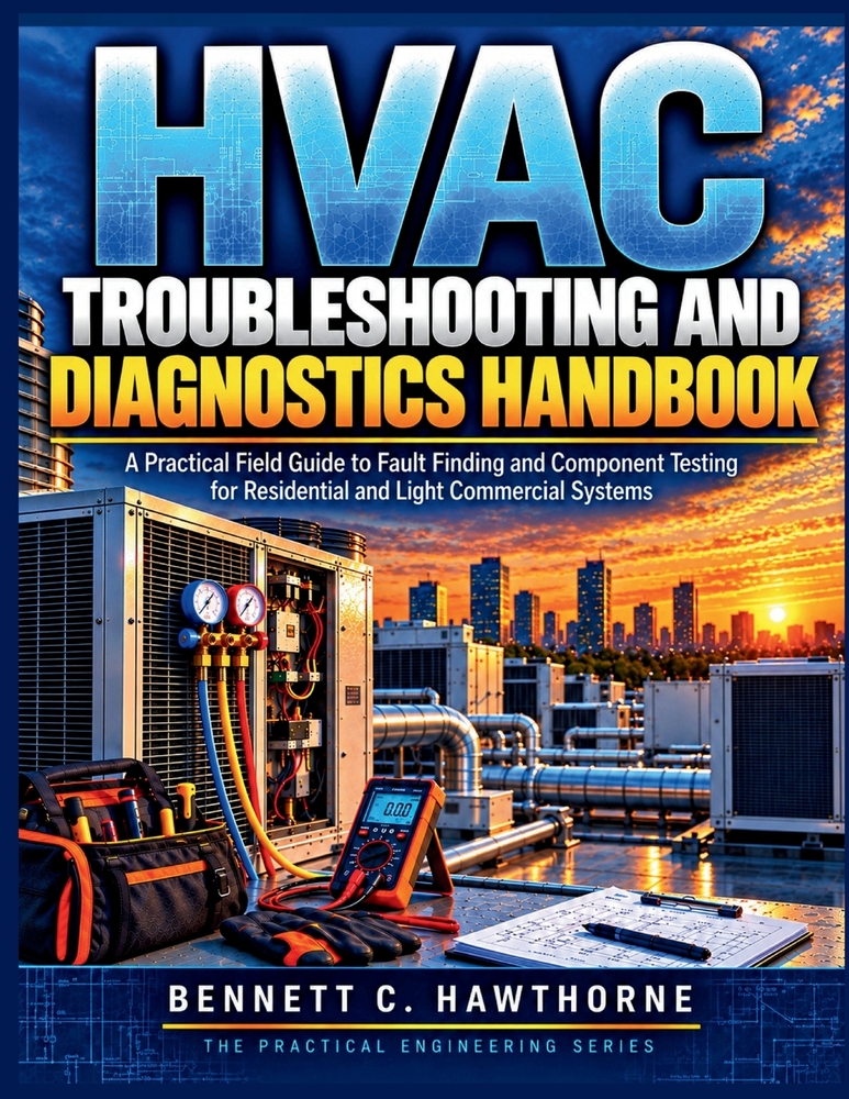 HVAC Troubleshooting and Diagnostics Handbook: A Practical Field Guide to Fault Finding and Component Testing for Residential and Light Commercial Sys cover