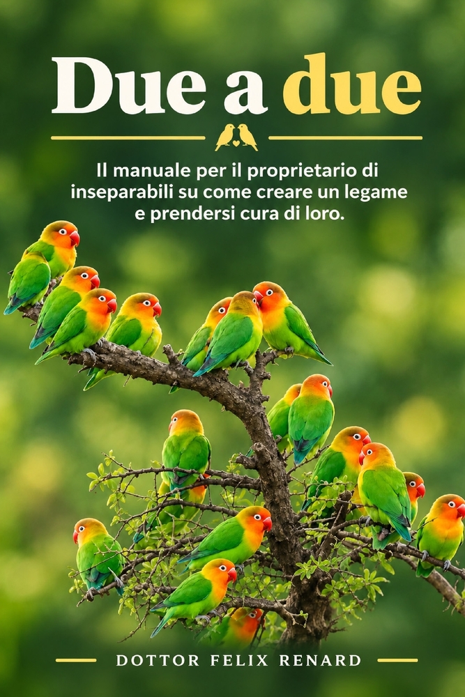 Due a due: Il manuale per il proprietario di inseparabili su come creare un legame e prendersi cura di loro. cover