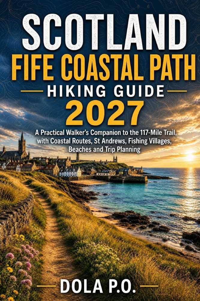 Scotland Fife Coastal Path Hiking Guide 2027: A Practical Walker's Companion to the 117-Mile Trail, with Coastal Routes, St Andrews, Fishing Villages, cover