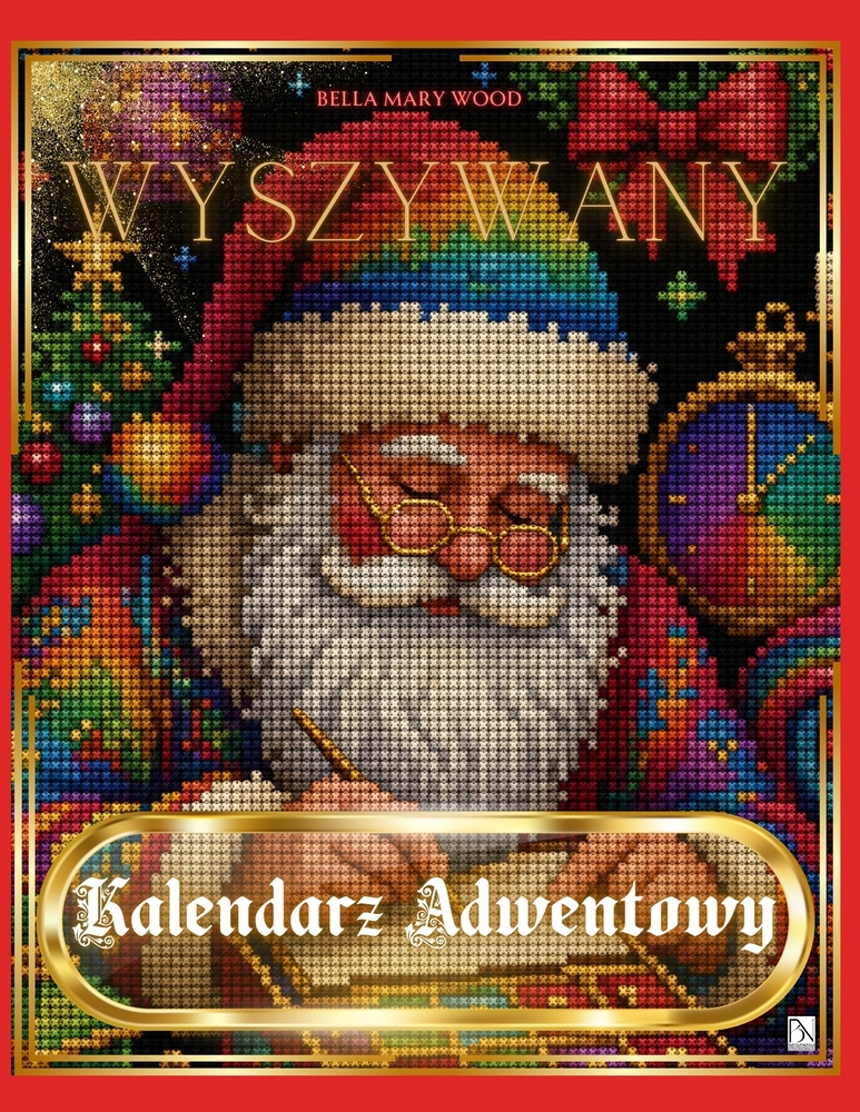 Wyszywany Kalendarz Adwentowy: Świąteczna podróż przez adwent pelna symboli, wyciszenia i kreatywności cover