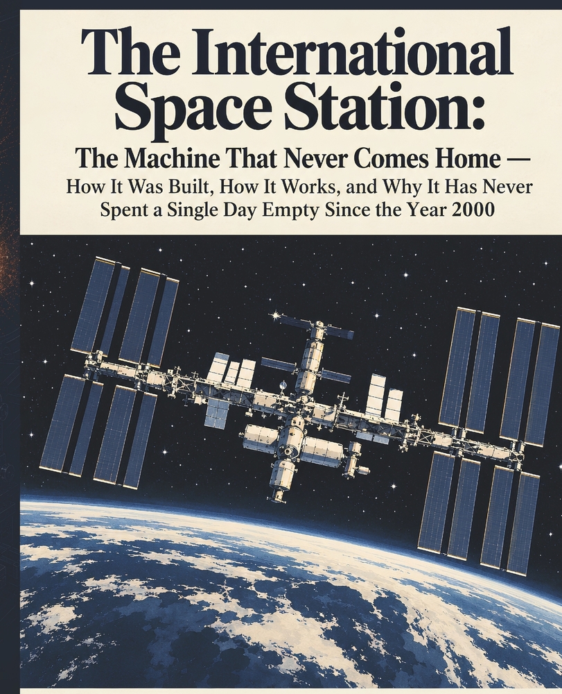 The International Space Station: The Machine That Never Comes Home: How It Was Built, How It Works, and Why It Has Never Spent a Single Day Empty Sinc cover