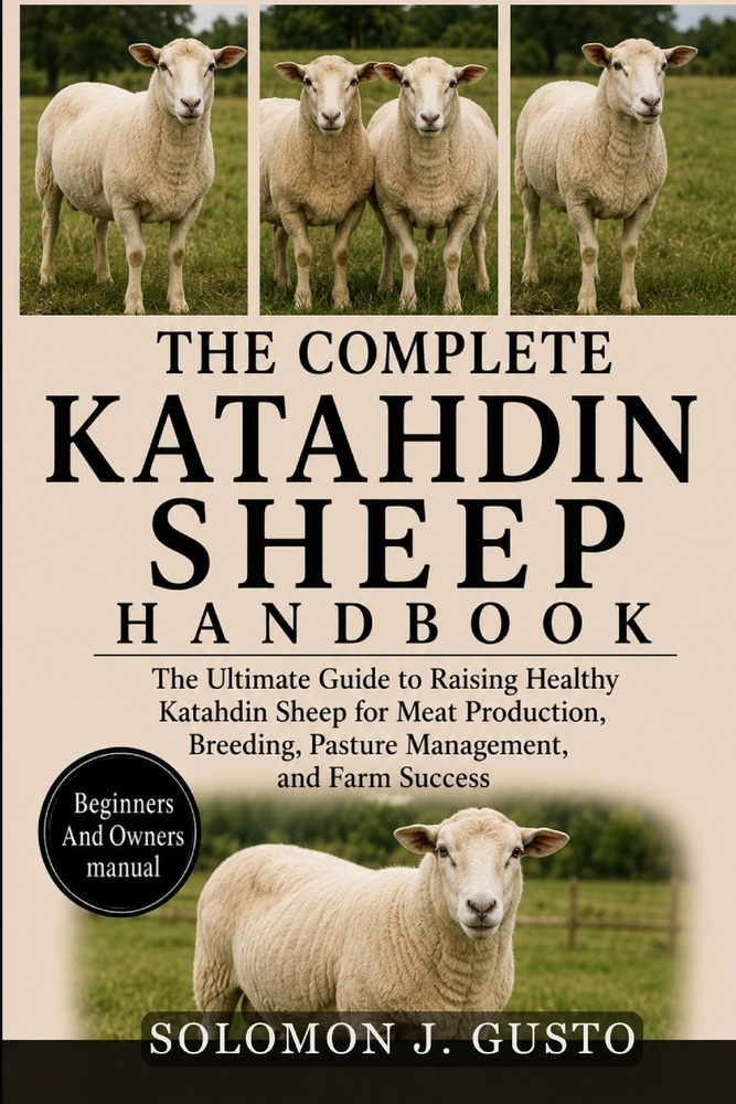 The Complete Katahdin Sheep Handbook: The Ultimate Guide to Raising Healthy Katahdin Sheep for Meat Production, Breeding, Pasture Management, and Farm cover