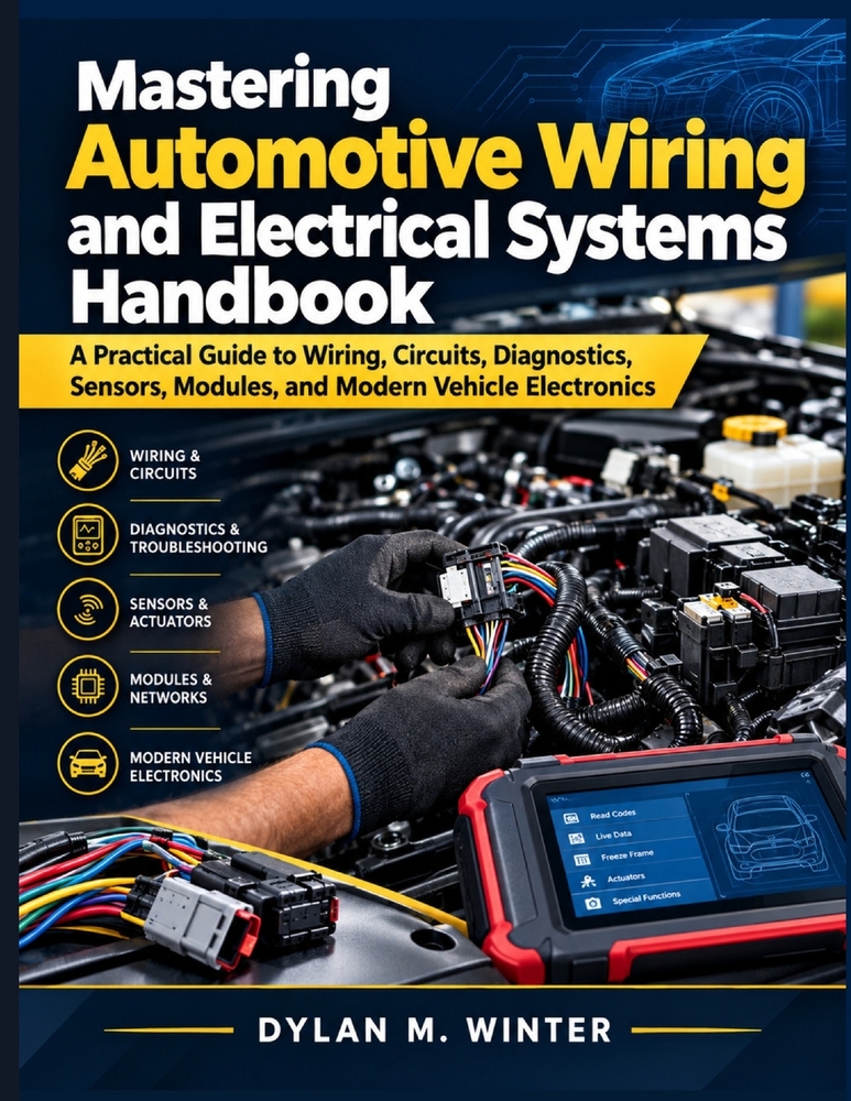 Mastering Automotive Wiring and Electrical Systems Handbook: A Practical Guide to Wiring, Circuits, Diagnostics, Sensors, Modules, and Modern Vehicle cover