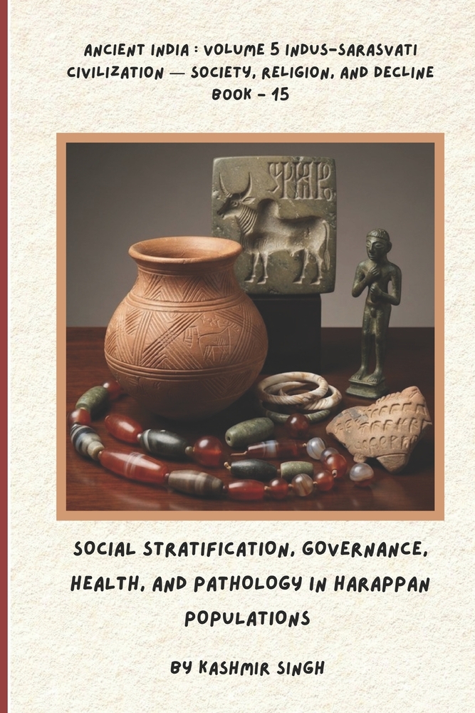 Social Stratification, Governance, Health, and Pathology in Harappan Populations: Ancient India: Volume 5 Indus-Sarasvati Civilization - Society, Reli cover