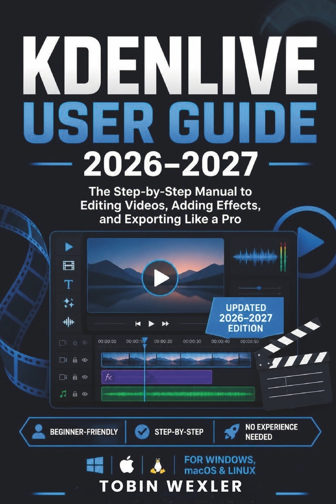 Kdenlive User Guide 2026-2027: The Step-by-Step Manual to Editing Videos, Adding Effects, and Exporting Like a Pro cover
