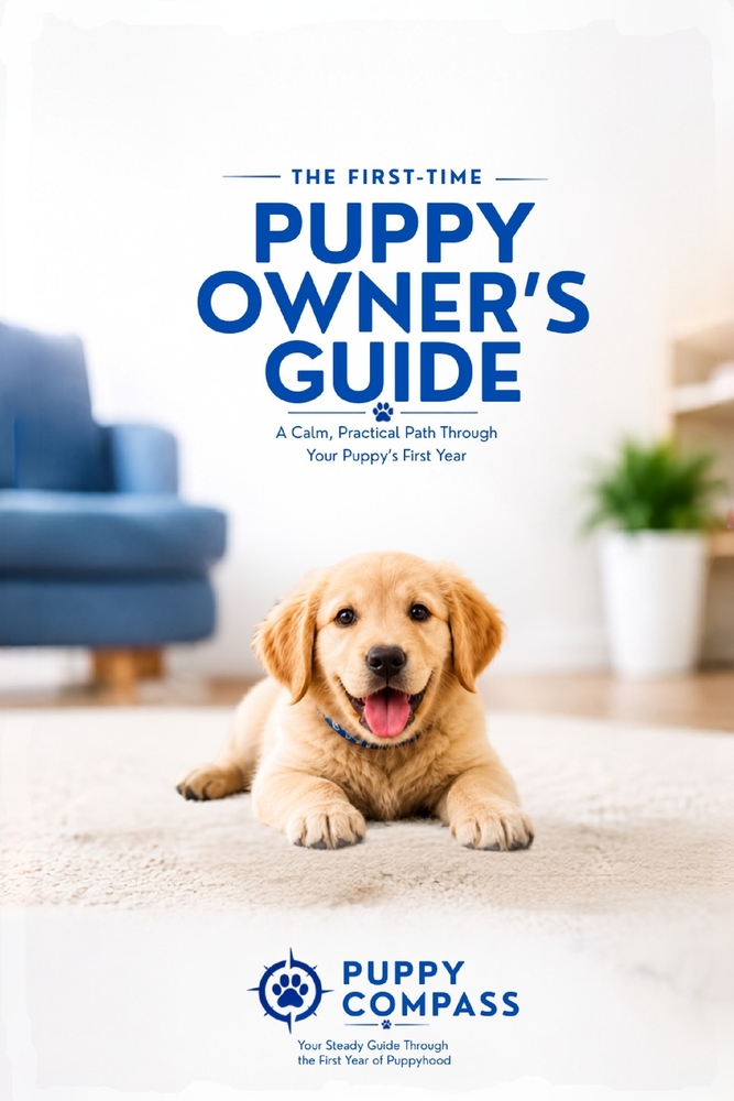 The First-Time Puppy Owner's Guide: A Practical Guide to Potty Training, Positive Reinforcement, Socialization, Behavior, and Raising a Happy Dog Thro cover