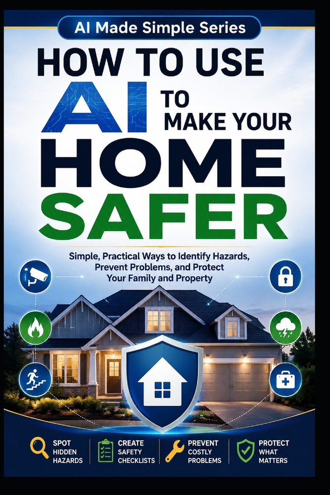 How to Use AI to Make Your Home Safer: Simple, Practical Ways to Identify Hazards, Prevent Problems, and Protect Your Family and Property cover