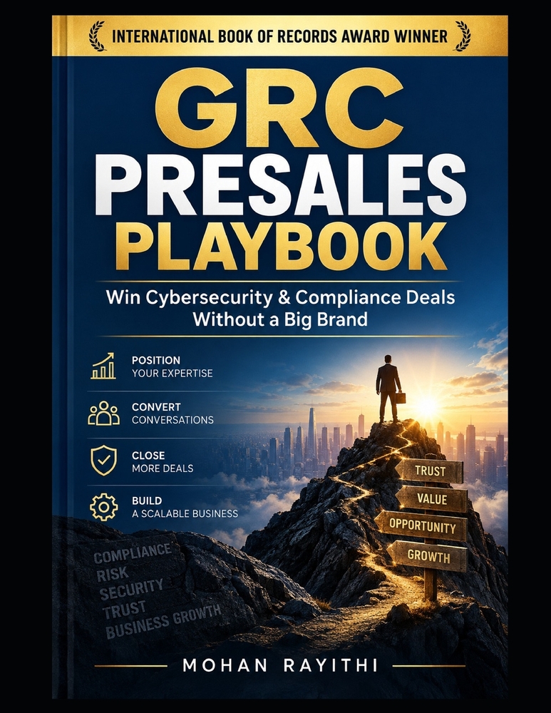GRC Presales Playbook: Win Cybersecurity & Compliance Deals Without a Big Brand cover
