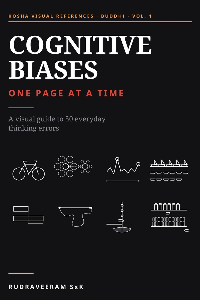 Cognitive Biases, One Page at a Time: A Visual Guide to 50 Everyday Thinking Errors cover