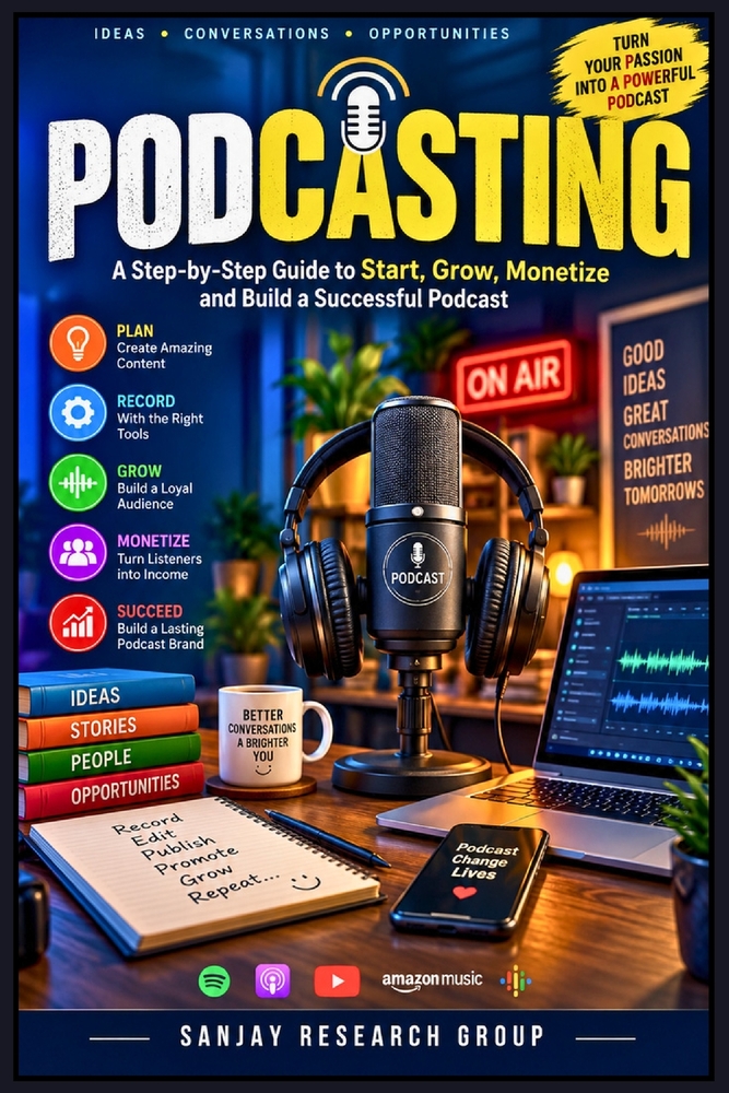 Podcasting: A Step by Step Guide to Start, Grow, Monetize and Build a Successful Podcast cover