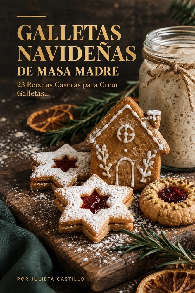 GALLETAS NAVIDEÑAS DE MASA MADRE 23 Recetas Caseras para Crear Galletas cover