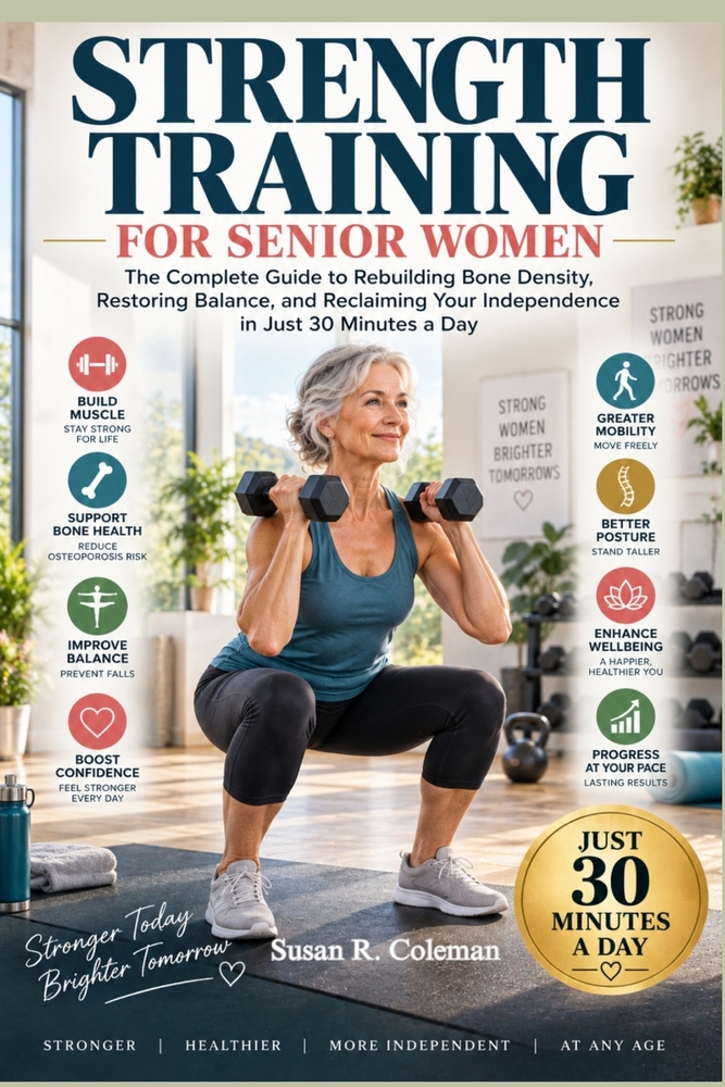Strength Training for Senior Women: The Complete Guide to Rebuilding Bone Density, Restoring Balance, and Reclaiming Your Independence in Just 30 Minu cover