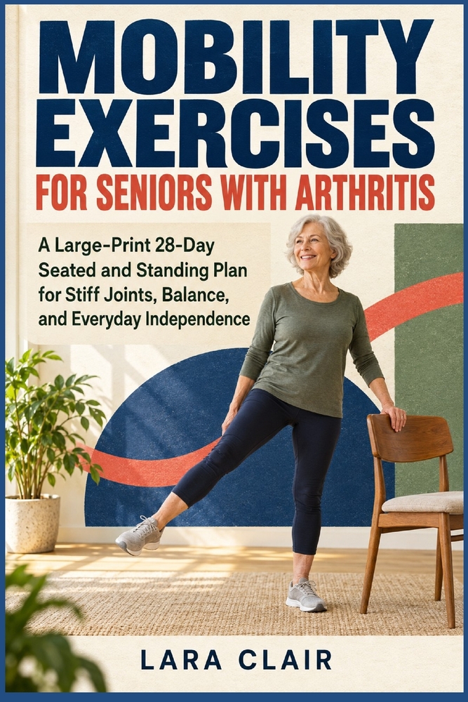 Mobility Exercises for Seniors with Arthritis: A Large-Print 28-Day Seated and Standing Plan for Stiff Joints, Balance, and Everyday Independence cover