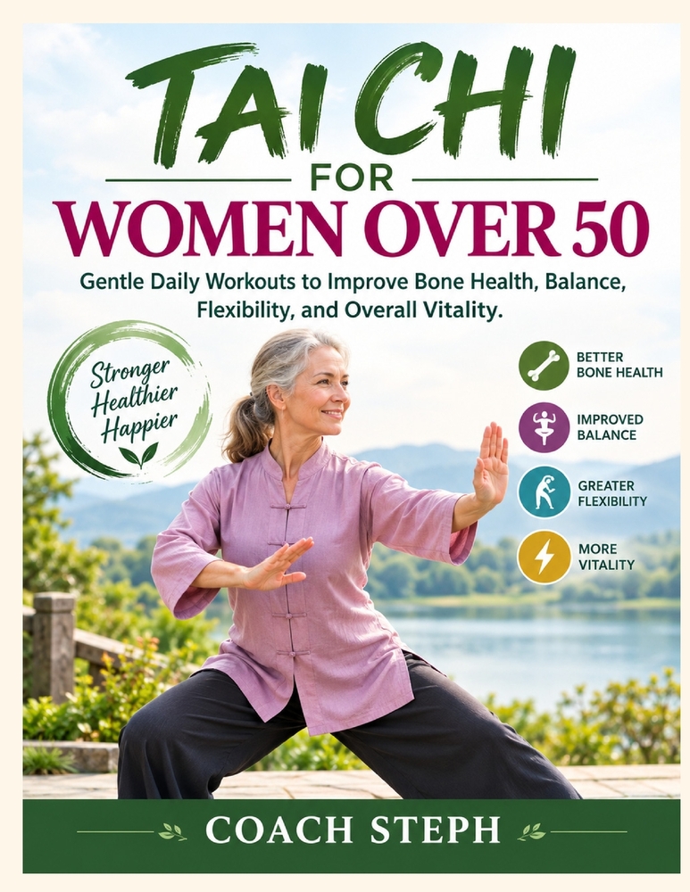 Tai CHI for Women Over 50: Gentle Daily Workouts to Improve Bone Health, Balance, Flexibility, and Overall Vitality cover