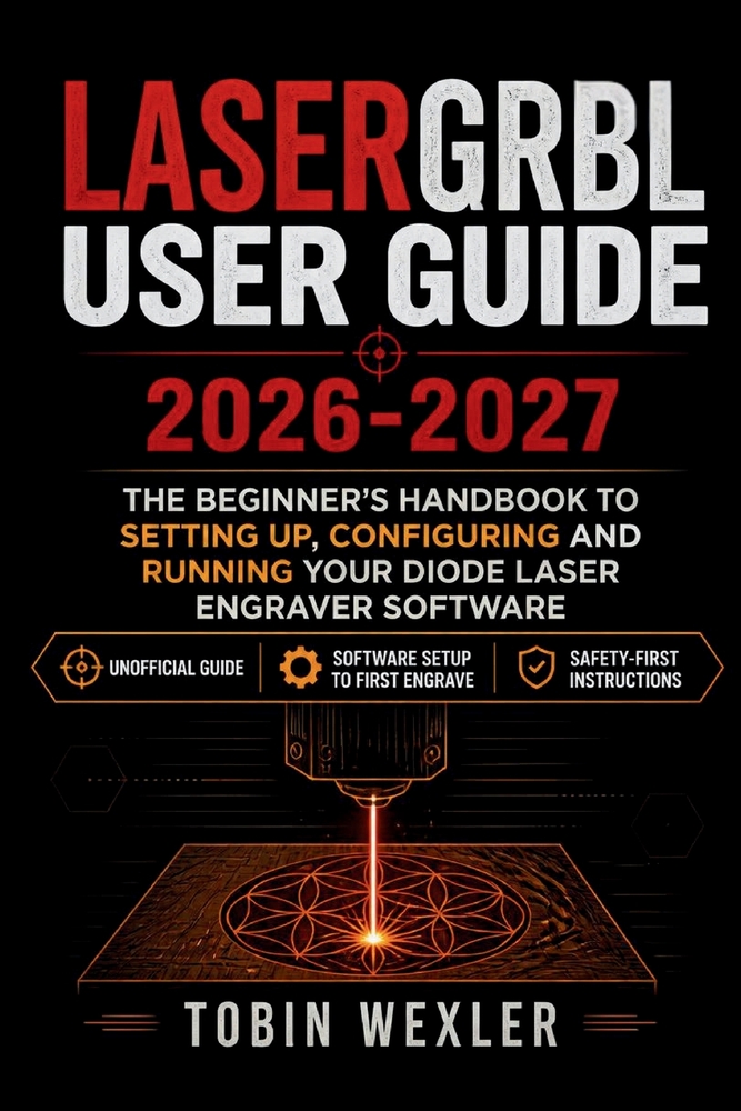 LaserGRBL User Guide 2026-2027: The Beginner's Handbook to Setting Up, Configuring and Running Your Diode Laser Engraver Software cover