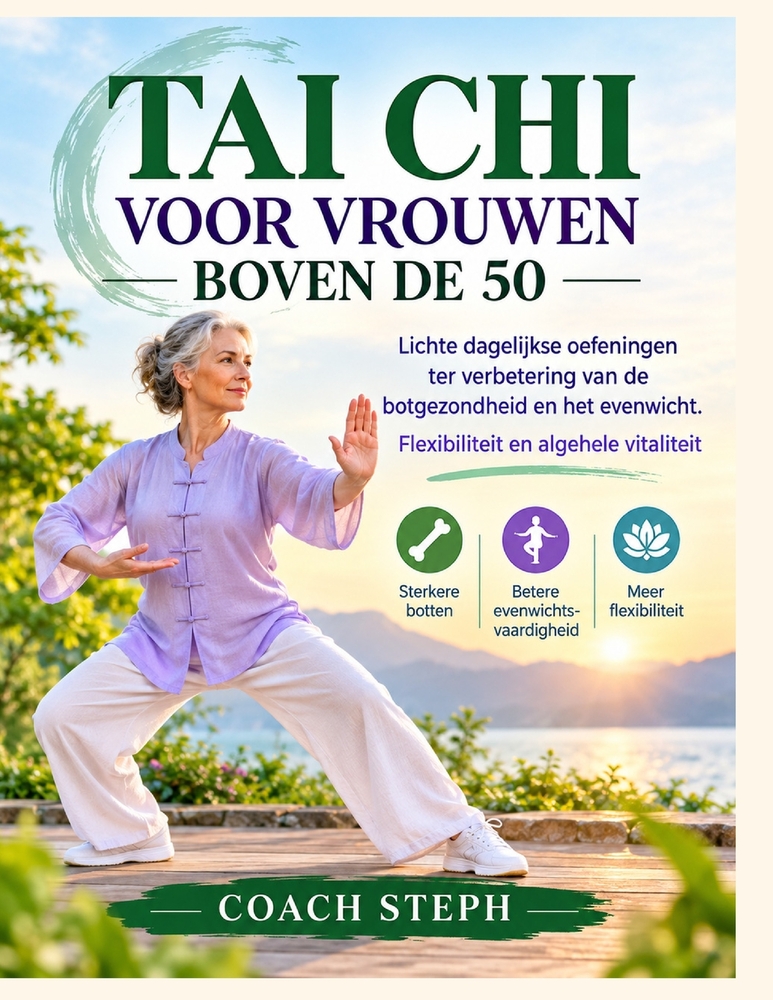 Tai CHI Voor Vrouwen Boven de 50: Lichte dagelijkse oefeningen ter verbetering van de botgezondheid en het evenwicht. Flexibiliteit en algehele vitali cover