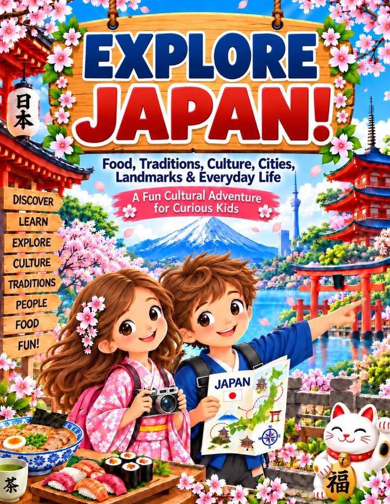 Explore Japan!: Food, Traditions, Culture, Cities, Landmarks & Everyday Life cover