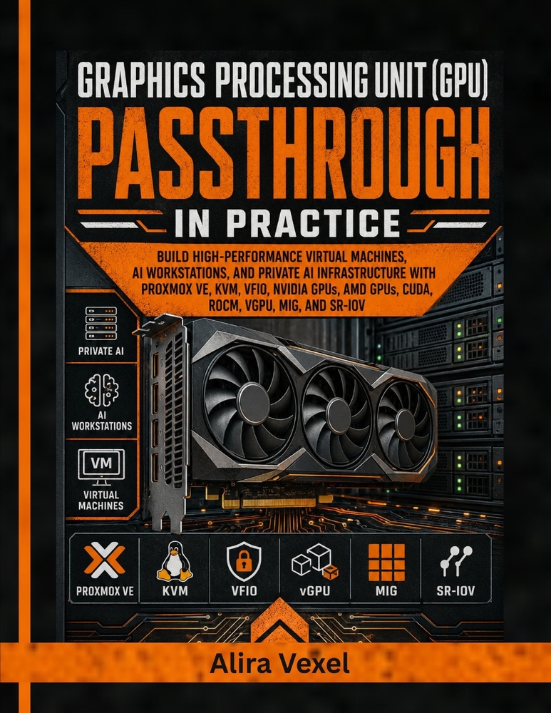 Graphics Processing Unit (GPU) Passthrough in Practice: Build High-Performance Virtual Machines, AI Workstations, and Private AI Infrastructure with P cover