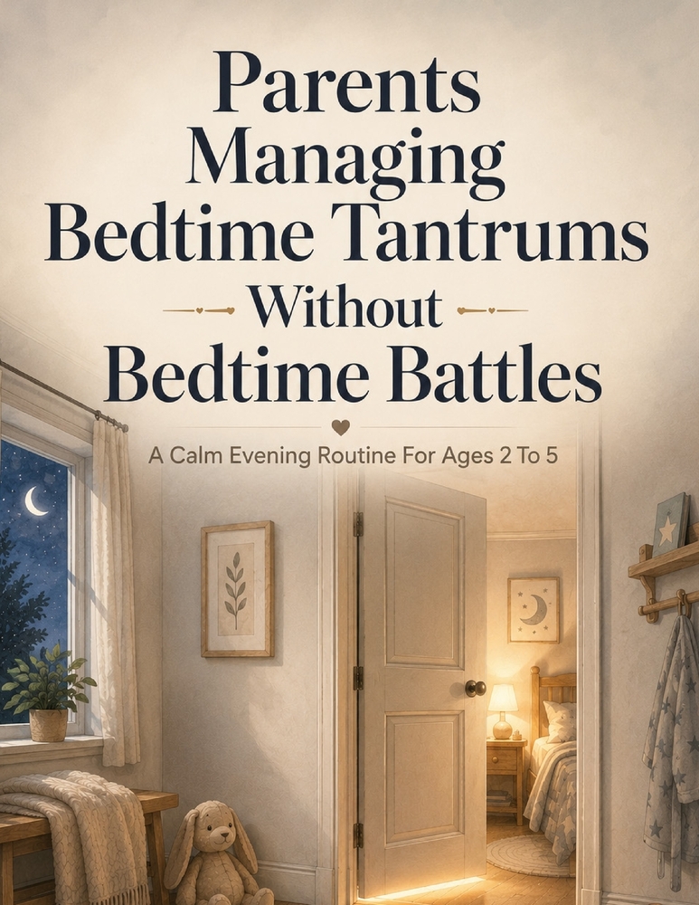 Parents Managing Bedtime Tantrums Without Bedtime Battles: A Calm Evening Routine For Ages 2 To 5: A Gentle Step-by-Step Guide to Calmer Evenings, Few cover