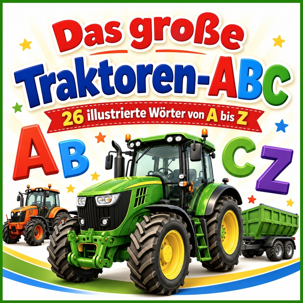 Das große Traktoren-ABC: 26 faszinierende Traktoren und Landmaschinen von A bis Z cover