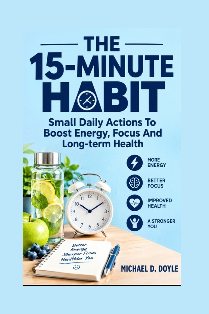 The 15-Minute Habits: Small Daily Actions To Boost Energy, Focus And Long-term Health cover