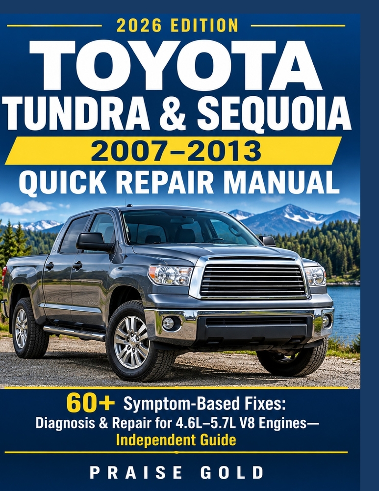 Toyota Tundra & Sequoia 2007-2013 Quick Repair Manual: 60+ Symptom-Based Fixes: Diagnosis & Repair for 4.6L-5.7L V8 Engines- Independent Guide cover