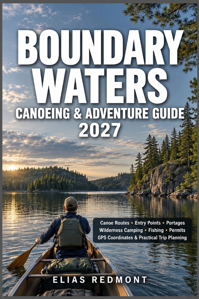 Boundary Waters Canoeing & Adventure Guide 2027: Canoe Routes, Entry Points, Portages, Wilderness Camping, Fishing, Permits, GPS Coordinates & Practic cover