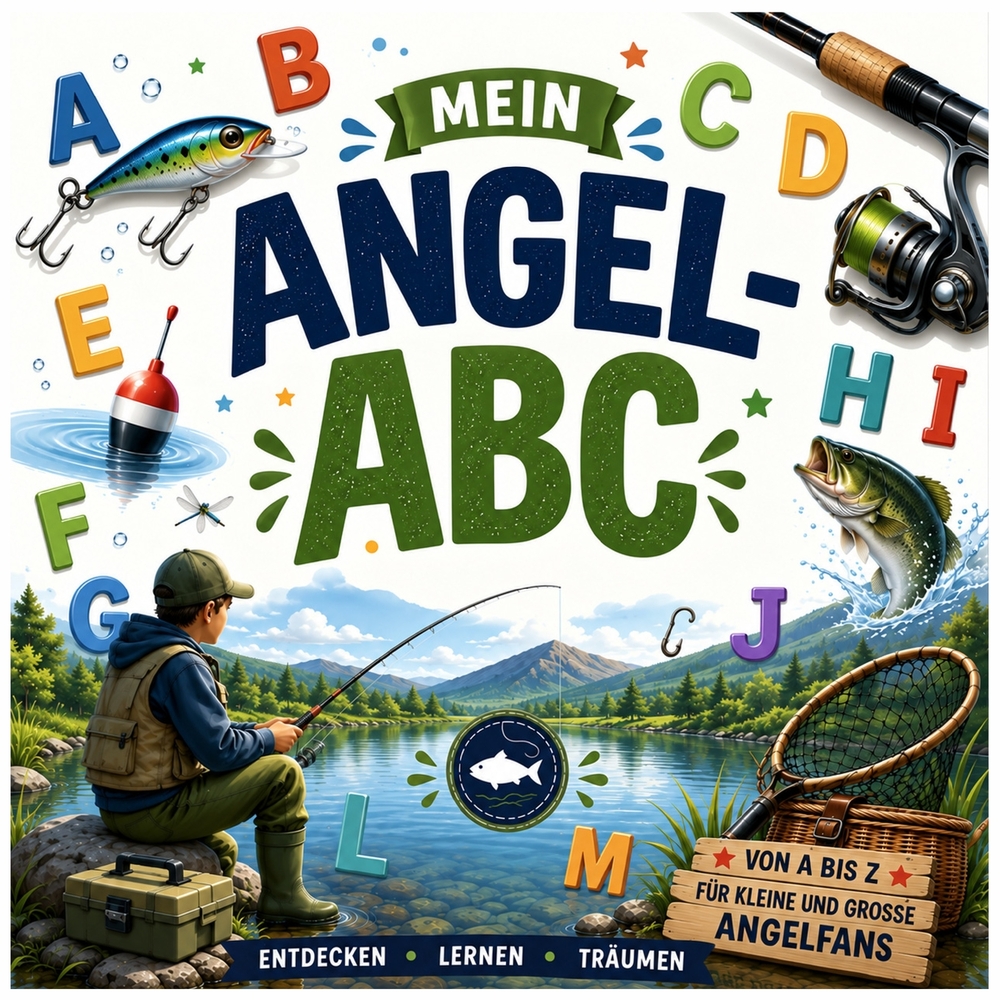 Mein Angel-ABC: Von A bis Z für kleine und große Angelfans cover