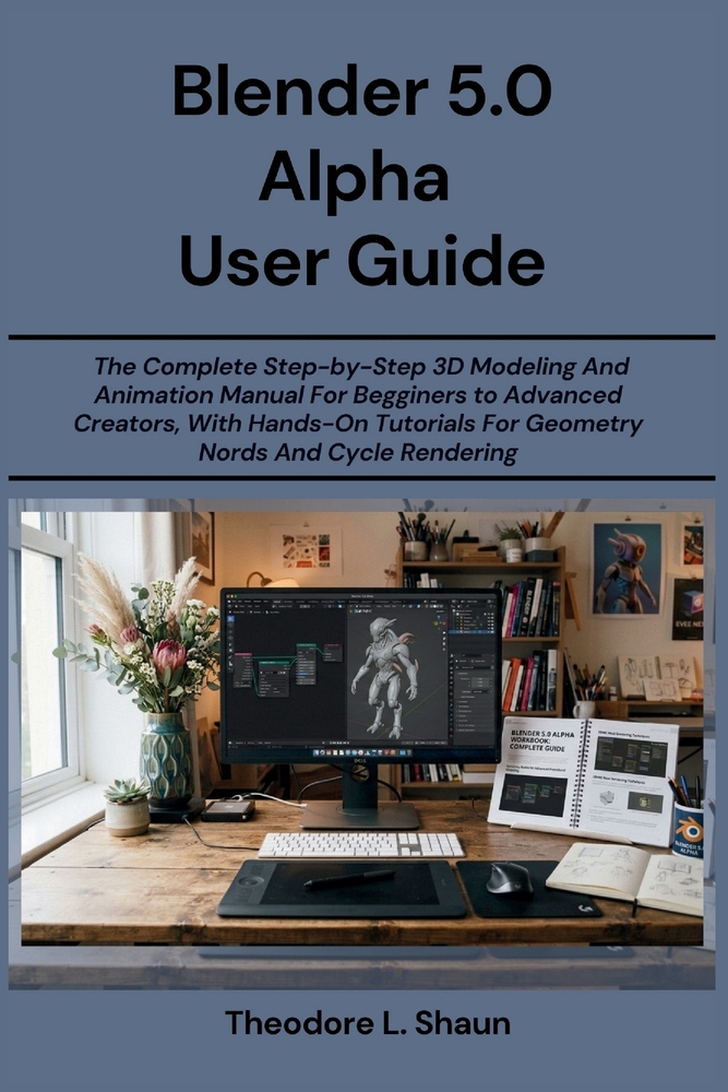 Blender 5.0 Alpha User Guide: The Complete Step-by-Step 3D Modeling And Animation Manual For Begginers to Advanced Creators, With Hands-On Tutorials F cover