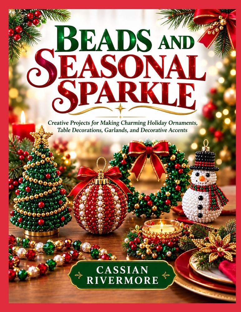 Beads and Seasonal Sparkle: Creative Projects for Making Charming Holiday Ornaments, Table Decorations, Garlands, and Decorative Accents cover