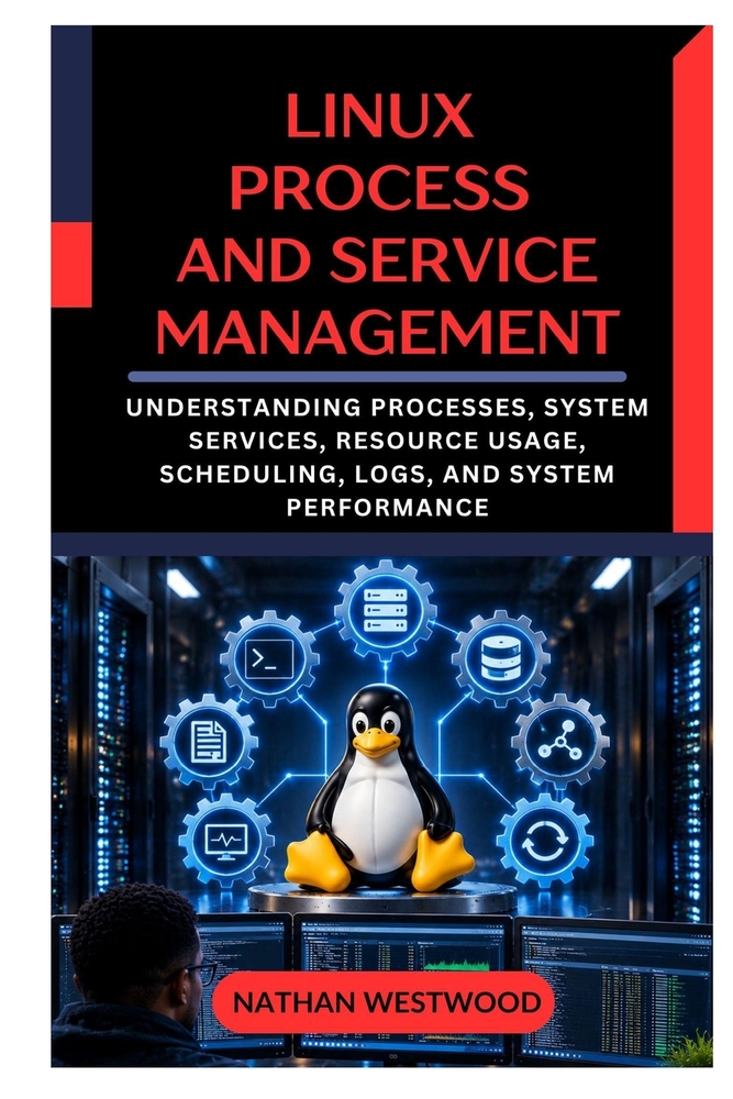 Linux Process and Service Management: Understanding Processes, System Services, Resource Usage, Scheduling, Logs, and System Performance cover