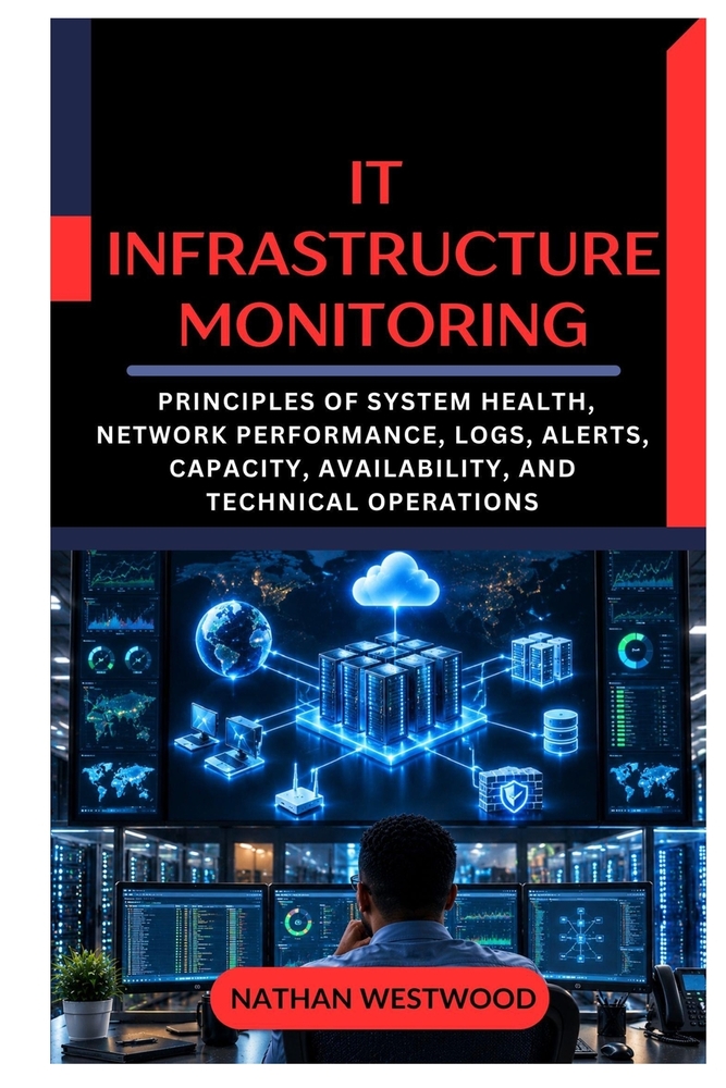 It Infrastructure Monitoring: Principles of System Health, Network Performance, Logs, Alerts, Capacity, Availability, and Technical Operations cover
