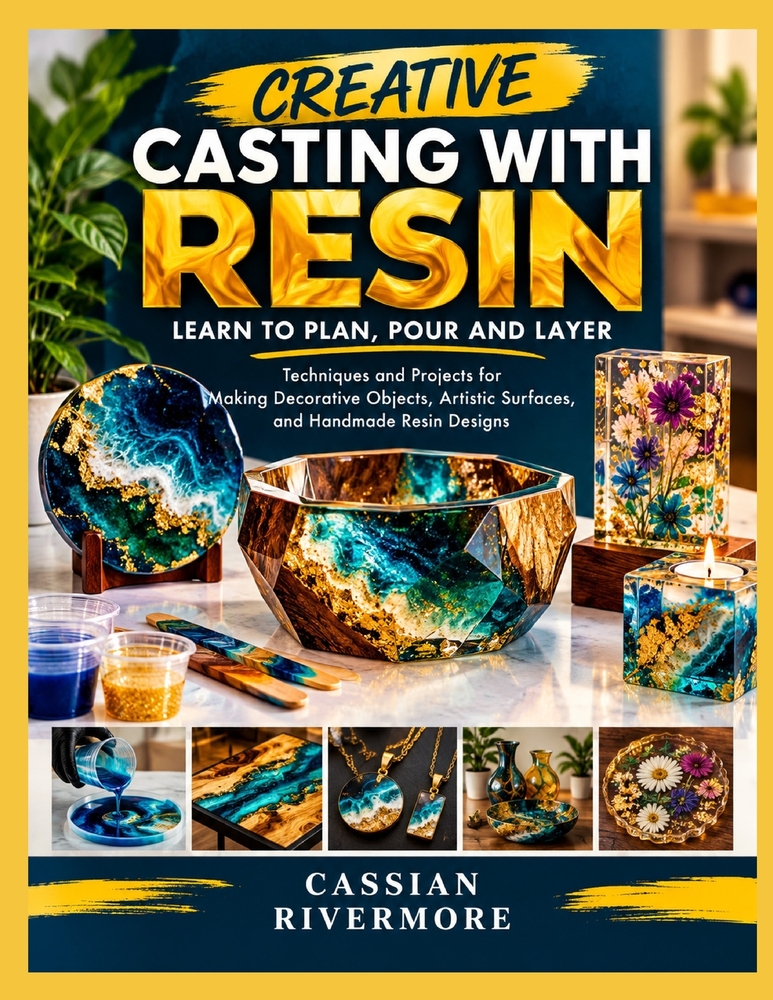 Creative Casting with Resin: LEARN TO PLAN, POUR AND LAYER: Techniques and Projects for Making Decorative Objects, Artistic Surfaces, and Handmade Res cover