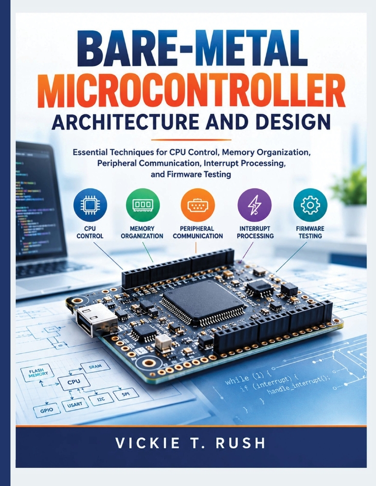 Bare-Metal Microcontroller Architecture and Design: Essential Techniques for CPU Control, Memory Organization, Peripheral Communication, Interrupt Pro cover