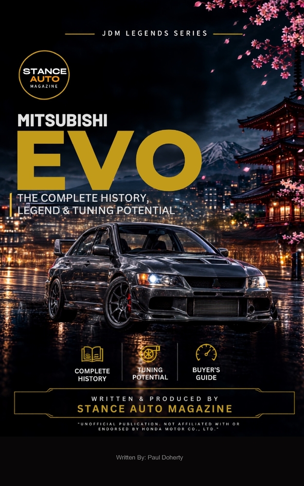 Mitsubishi EVO: The Complete History, Legend & Tuning Potential: JDM Legends Series - A Complete Guide to Evolution I-X History, 4G63 & 4B11 Tuning, a cover