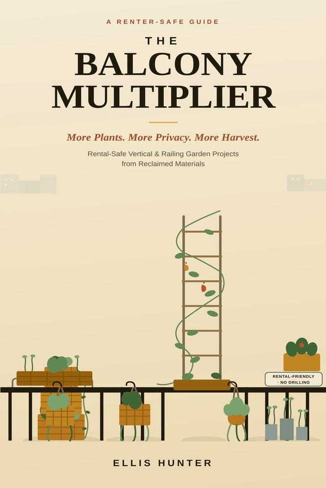 The Balcony Multiplier: Recycled Vertical & Railing Garden Projects for Small Rental Outdoor Spaces cover