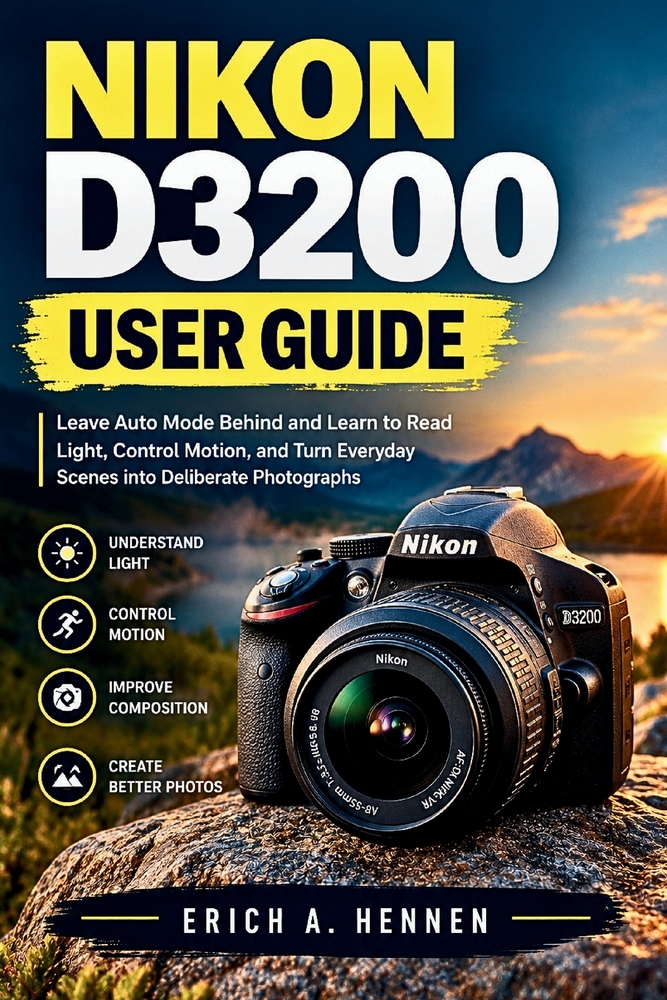 Nikon D3200 User Guide: Leave Auto Mode Behind and Learn to Read Light, Control Motion, and Turn Everyday Scenes into Deliberate Photographs cover