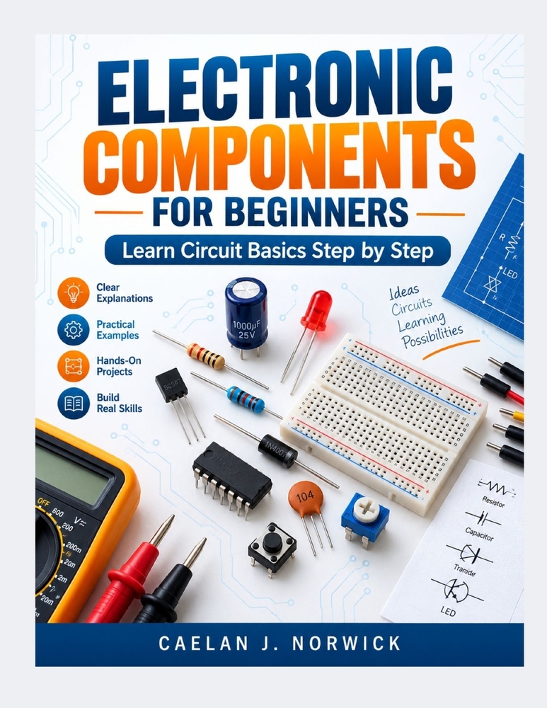 Electronic Components For Beginners: Learn Circuit Basics Step by Step cover
