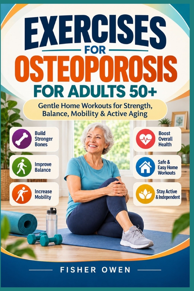 Exercises for Osteoporosis for Adults 50+: Gentle Home Workouts for Strength, Balance, Mobility & Active Aging cover